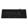 Rugged washable slim silicone keyboard with integrated touchpad