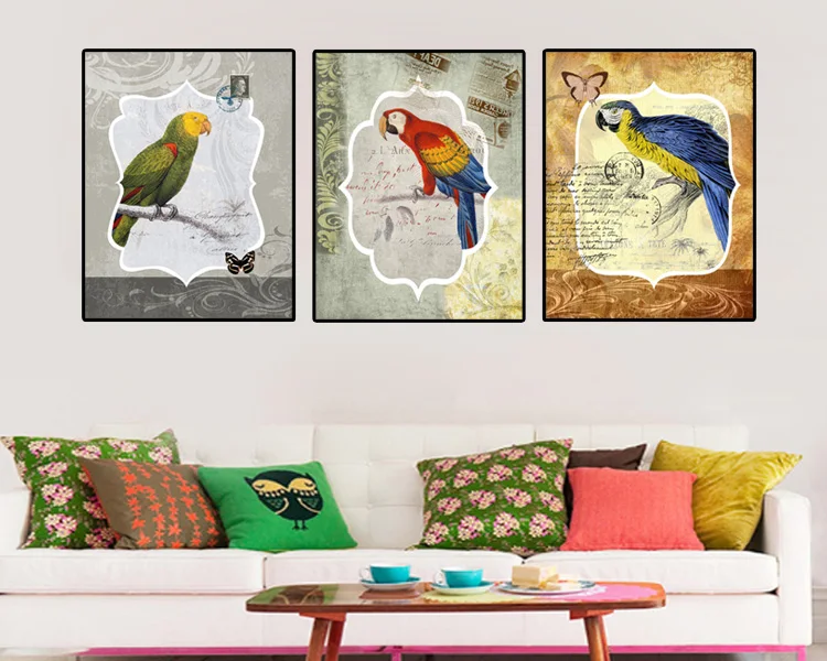 Supplying Prime Quality Home Goods Wall Art Canvas Bird Painting