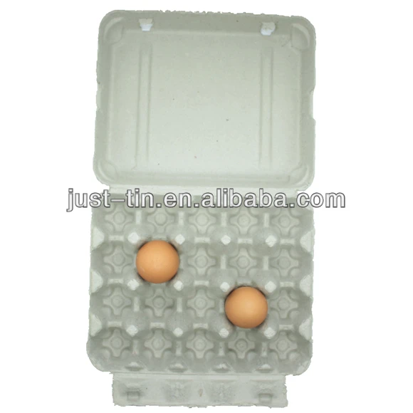 Environmentfriendly Egg Tray Carton With Cover Pulp Moulding 20 Eggs