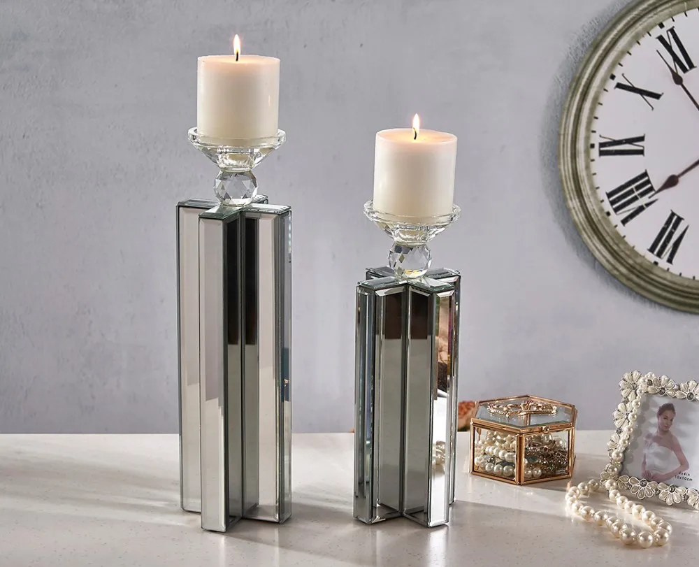 Handmade Tall Glass Mirror Candle Holders Buy Mirror Candle Holder Tall Glass Candle Holders Handmade Candle Holder Product On Alibaba Com