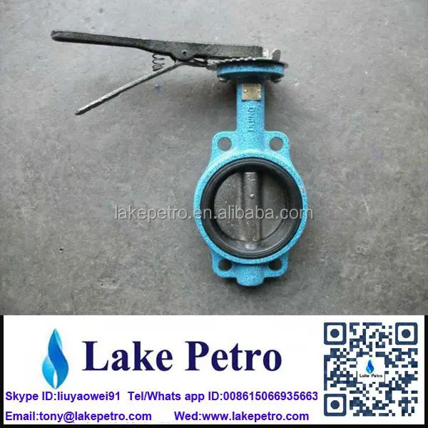 Butterfly valve Manual Wafer type low temperature