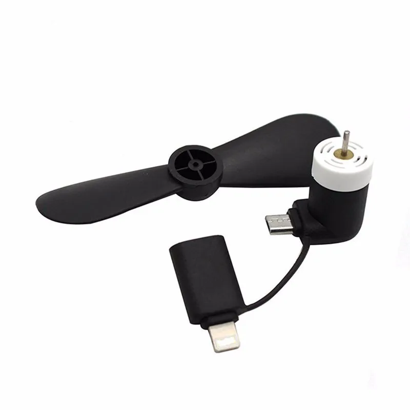 Cheap Price Usb Mini Fan For Iphone 2 In 1 Micro Usb Mobile Phone Fan