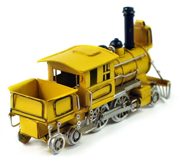 Handmade Retro Model Train Metal Iron Steam Model