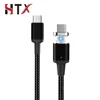 1.8M Mobile Phone Data Transfer Cable 5A Quick Charge Type-C Nylon Braided Magnetic Charging Cable