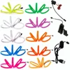2.3mm*8mm Flat Type Flexible Neon LED Light Glow EL Wire String Strip Rope