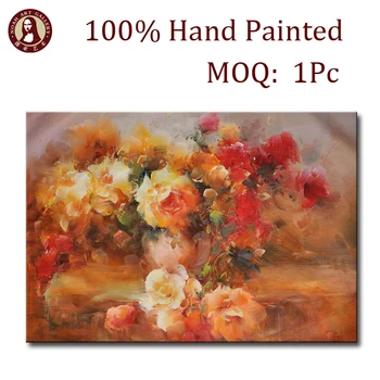 Heavy Acrylic Floral Canvas Art Flower Famous Impressionist Oil Painting For Bedroom Wall Decor Buy Famous Impressionist Painting Flower