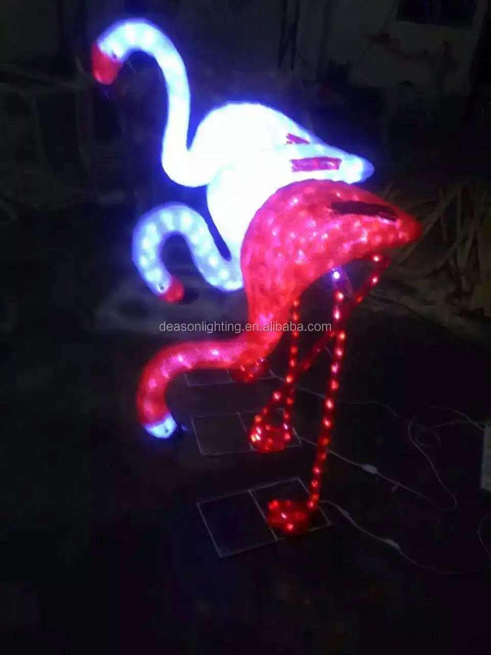 Outdoor Christmas Light Animals - Buy Lighted Flamingo,Lighted Flamingo