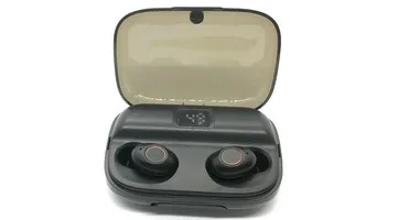 Long battery life TWS earphone with charge case 35mAh earbuds and 2500mAh case standby 360days with battery capacity display - ANKUX.COM
