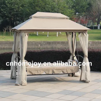 Luxurioses Pavillon Schaukelbett Im Freien Mit Moskitonetz Terrassen Zeltschaukelbett Buy Pavillon Swing Bed Pavillon Swing Bed Mit