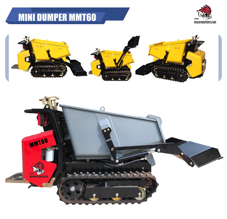 High Quality 13hp Mini Track Dumper With Honda Electric Start Engine ...