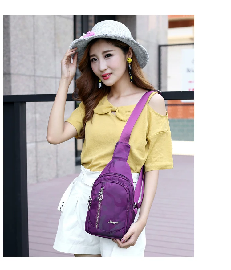 Nylon Chest Pack Waterproof Casual Female Crossbody Shoulder Bag Camouflage Women Messenger Bags Sling Chest Pack Women Bag Nylon Chest Pack Waterproof Casual Female Crossbody Shoulder Bag Camouflage Women Messenger Bags Sling Chest Pack Women Bag