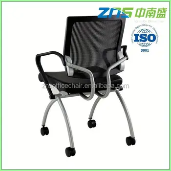 806 02 modern folding seat chrome cantilever frame office chair