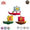 Ancient sailing ship model plastic boat toy