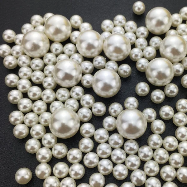 ABS plastic artificial undrilled pearls without hole