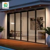 cheap price custom parallel aluminum profile glass sliding door powder coated 96 x 80 sliding glass doors