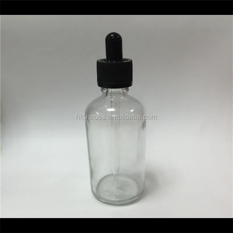 empty glass dropper bottle for e liquid juice smoke oil packaging