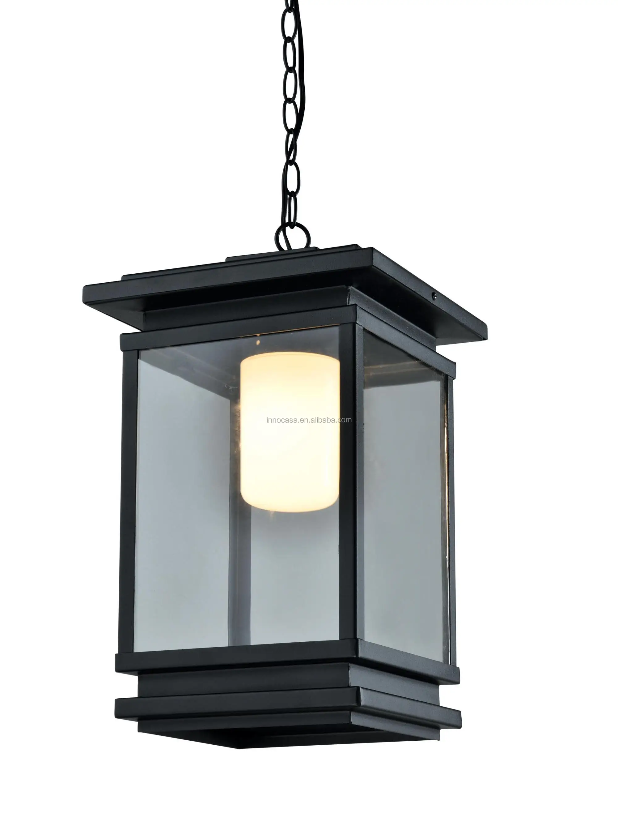 Low Price Traditional Ip44 Black Iron Exterior Pillar Lamp ...