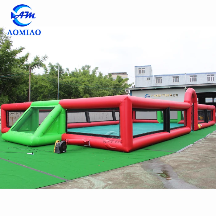 Hot Sale Inflatable Soap Football/Soccer Field Giant football pitch