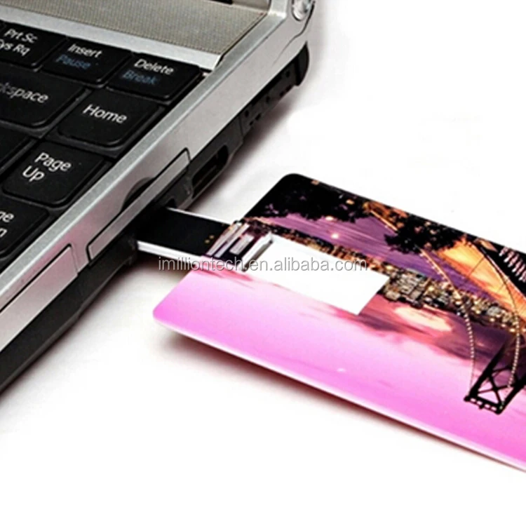 Giveout ID Card Holder Custom USB Pendrive 64GB - ANKUX.COM