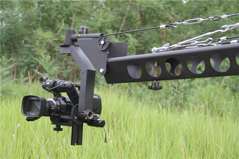 Professional Dv Jimmy Jib Dslr Camera Crane With 10m Triangle Electronic Control Rocker Arm
