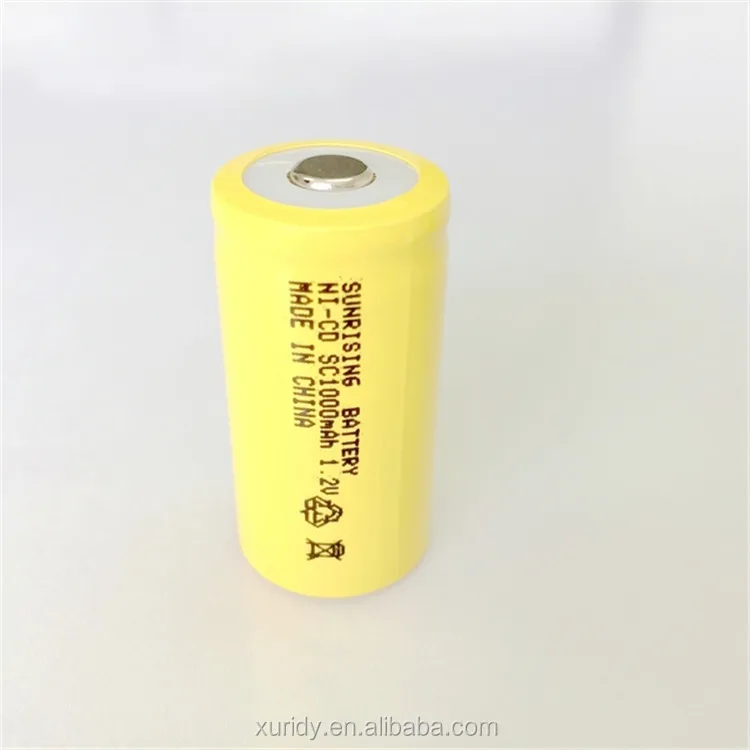 1.2v Ni-cd Sc 1000mah Nickel Cadmium Rechargeable Battery - Buy Nickel ...