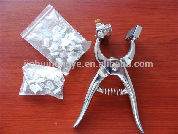 Ear thorn pliers /Goat tattoo ink ear notching definition with 4--6 numbers with overseas market ink from Great-farm