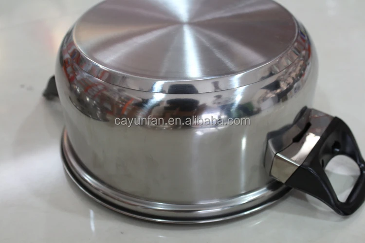 Stainless Steel Capsule Bottom Cookwares /sandwich Bottom Stainless Steel Cookware