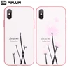 Luxury & Funny Photochromic Pattern Tempered Glass Shell For iPhone X XS XR Max Case Phone Cover UV Induction