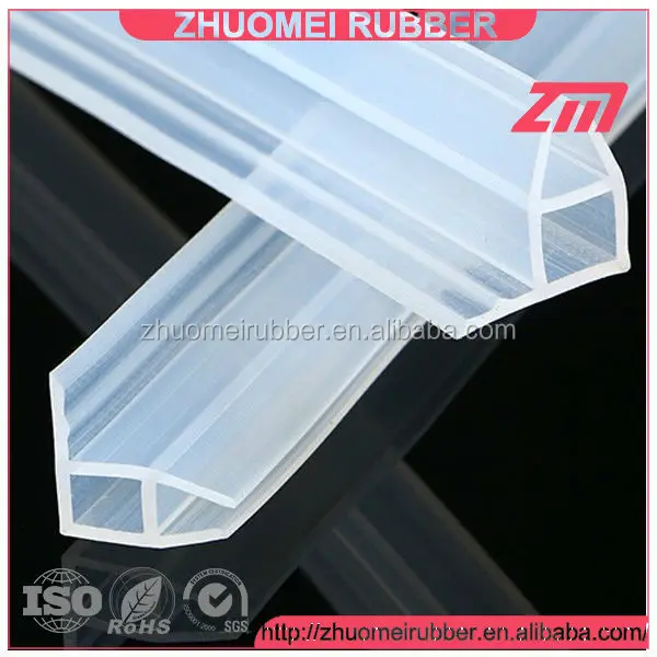 Silicone Rubber Shower Glass Edge Trim Seals Buy Silicone Shower