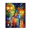 Waterproof And Fall Off Night Art LED Light Modern Semi Abstract Painting