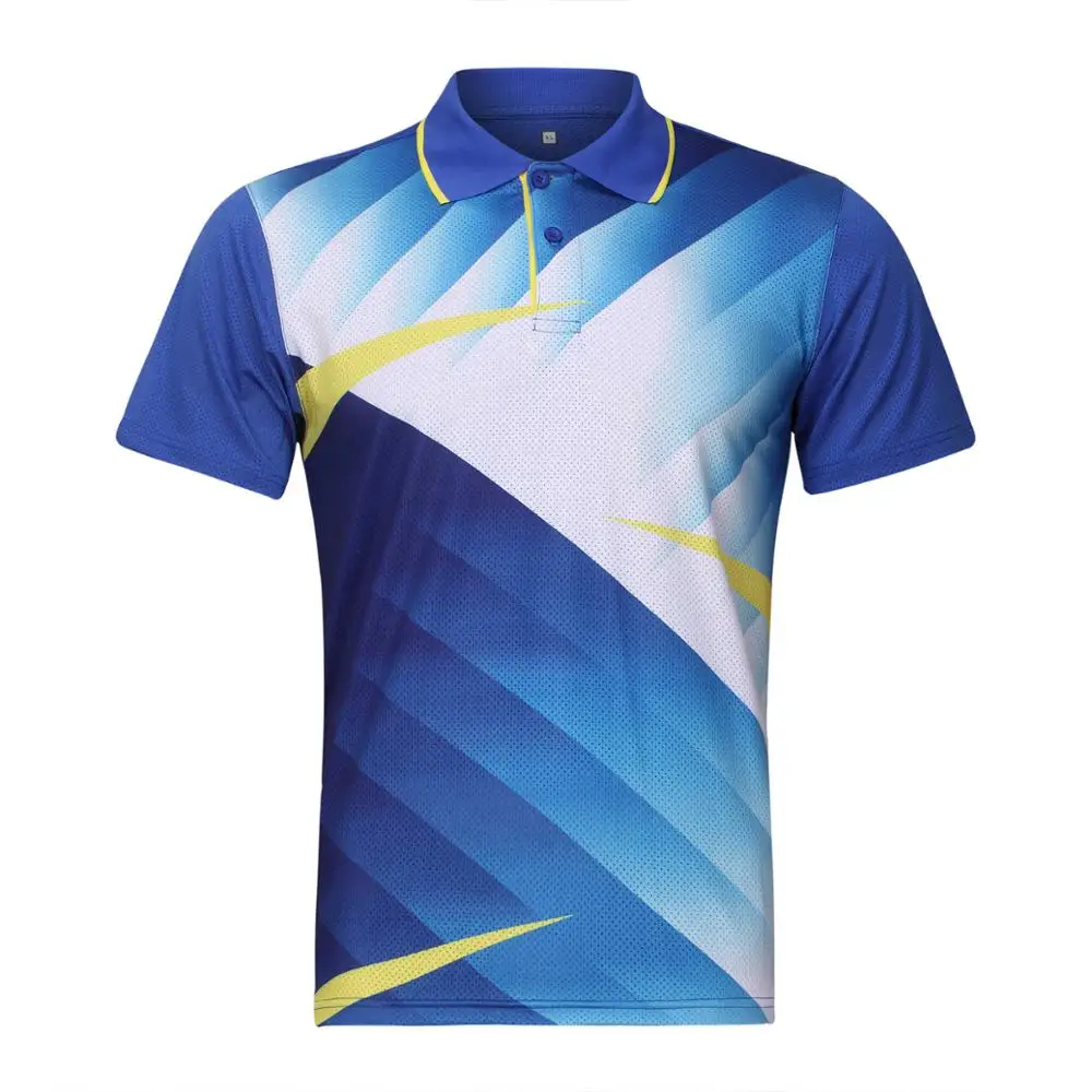 Custom Sublimated New Design Badminton Polo Shirt For Men - Buy ...