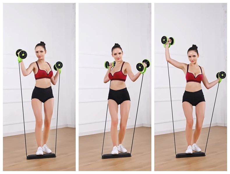 AS SEEN ON TVPortable Home Gym Fitness Revoflex Xtreme Ab Fitness Roller Wheel