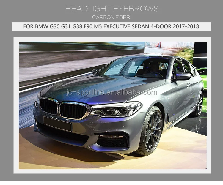 Headlight Eyebrow Eyelid Factory FRP For BMW G30 G31 G38 F90 530i 540i