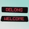 CE RoHS 7X50pixel p7.62 red single color one line dot matrix text English indoor electronic scrolling message board