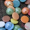 full size and colors factory price half cut pearl ceramic rhinestone for shoes