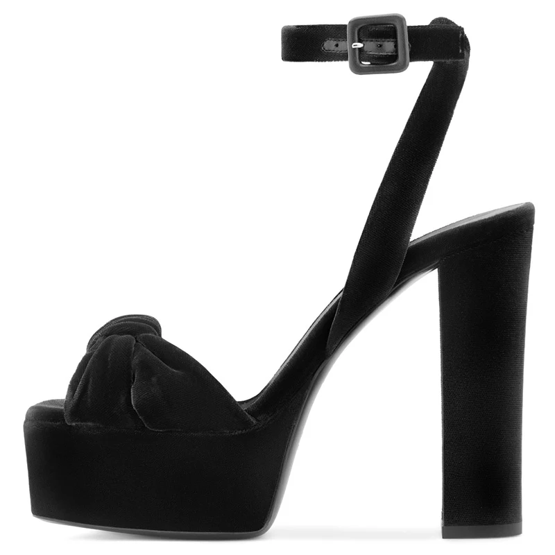 Buy Sherrif Shoes Womens Black Platform Heels Sandals Online-nlmtdanang.com.vn