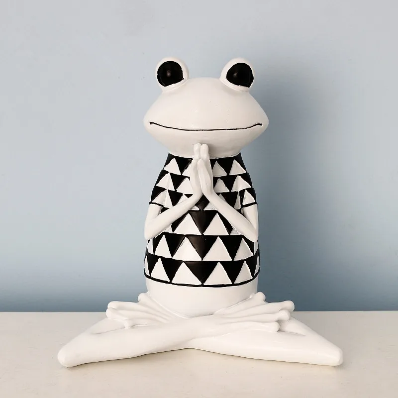 yoga frog figurine