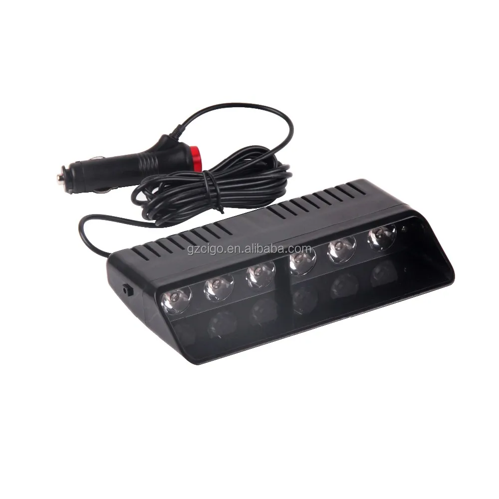 Leds9 Emergency Strobe Lights 12v Led Grill Lights For Cars 6 Pcs 1w Or 3w Led Windshield