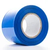blue color 105mm lay- flat width PVC heat shrink tube for cylindrical battery use