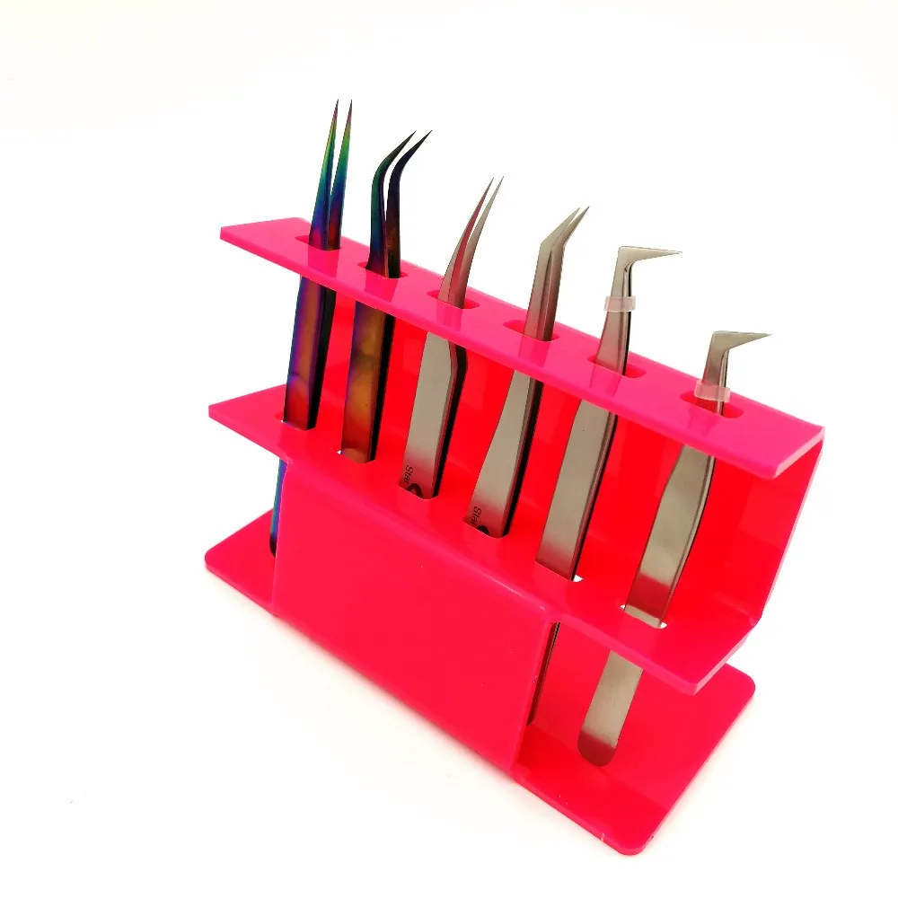 Eyelash Extension Tweezer Stand Lash Tweezers Display Holder Acrylic