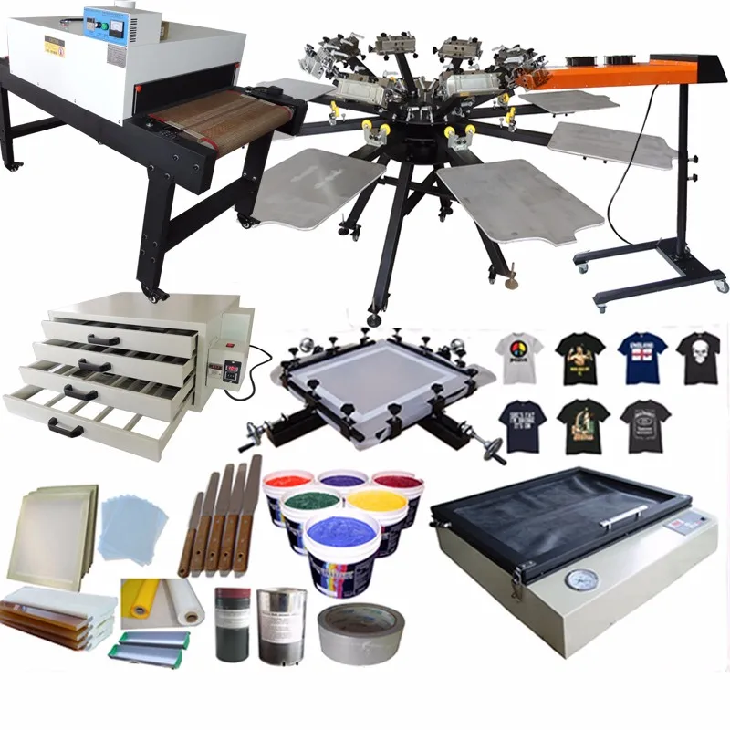 8 Color 8 Screen Printer Kit All Stuff Including With Micro