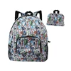 Customized Full printed lightweight travelling folding backpack
