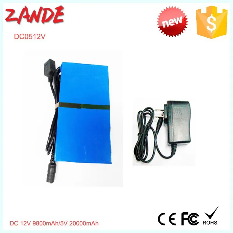 Rechargeable 12volt Lithium Ion Battery For Heated Blanket 9800mah 5v