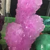 Man made crystal cluster ornaments pink crystal geodes for sale