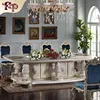 Luxury design meeting desk classic wooden hand carved round meeting table