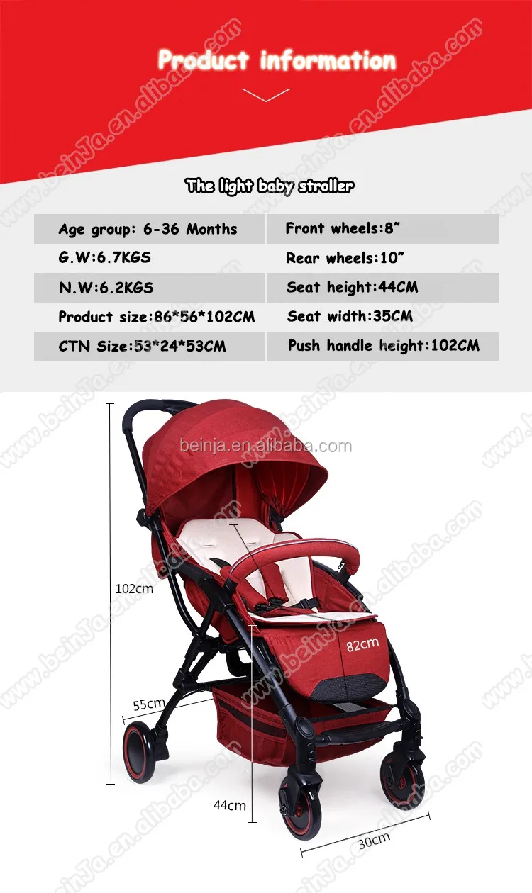 lightest baby stroller
