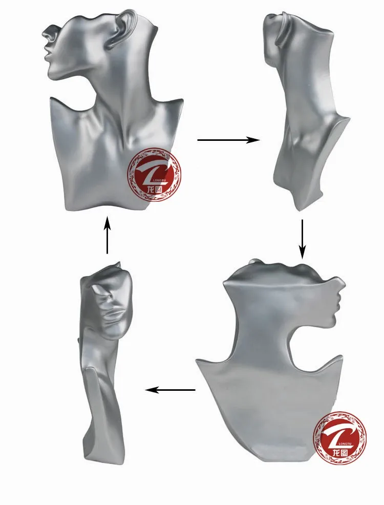 resin necklace bust jewelry display type necklace display bust stand