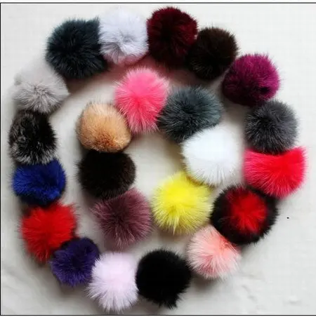 fur pom poms ball