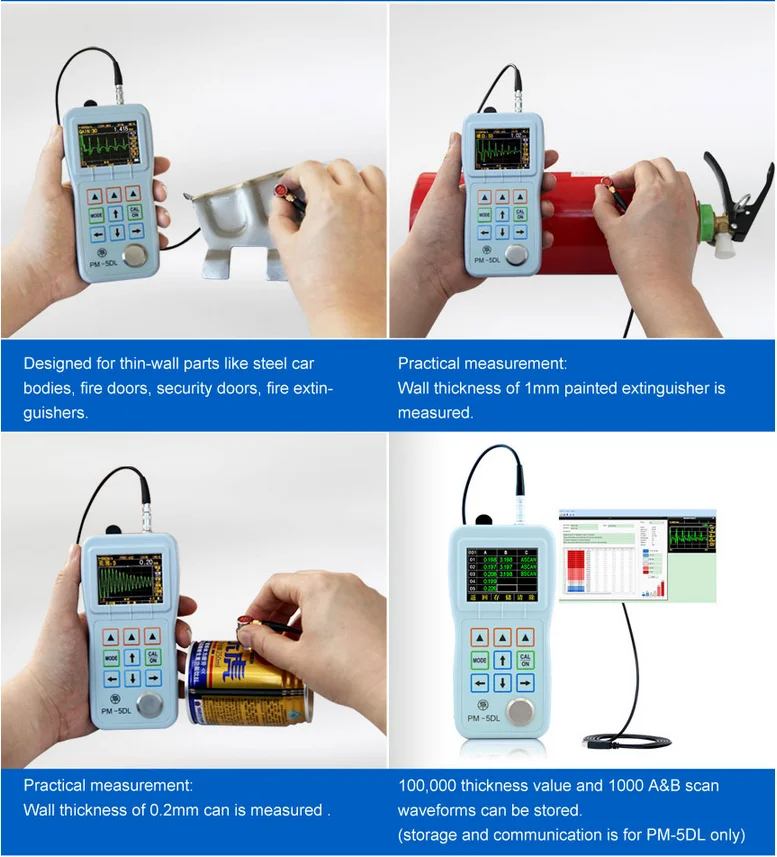 Ndt Thickness Measuring Instruments Pm-5 Thin Wall Thickness Gauge ...