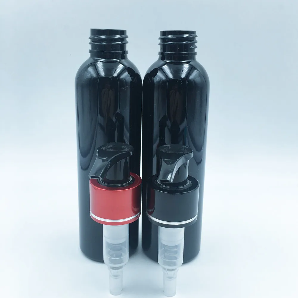 Left-right aluminum dispenser cosmetic usage lotion pump